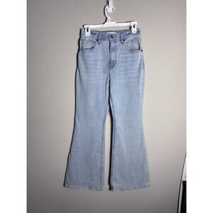 Abercrombie & Fitch Women's the Flare Ultra High Rise Jeans Light Blue Size 28/6